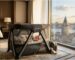 A baby sleeping peacefully after renting a travel cot in Istanbul